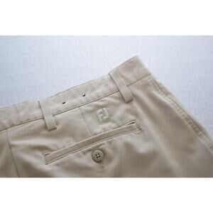 FootJoy Golf Pants Dry Fitting Performance Beige Flat Athletic Mens Size 34 x 32